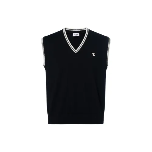 CELINE SS25 Майка Мужская Черная