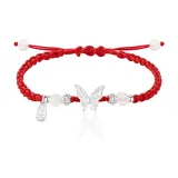 Красный-бабочка, ткань, вязаная, ручной работы, веревка