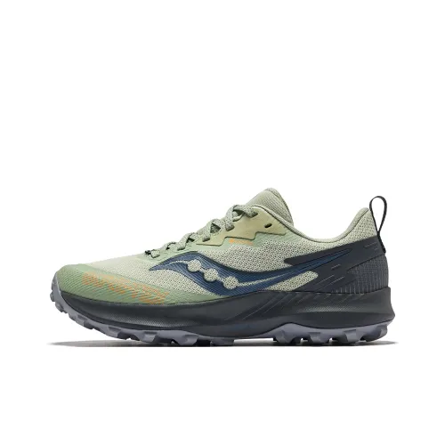 Saucony Беговые кроссовки Низкие Топ Зеленый Серый Мужской