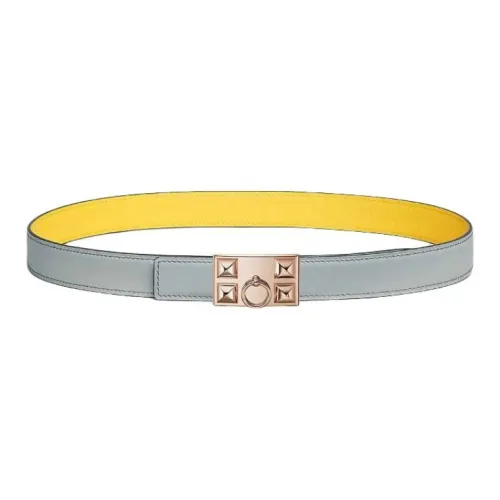 HERMES Кожаные ремни Женские Синий Ширина 2,4CM