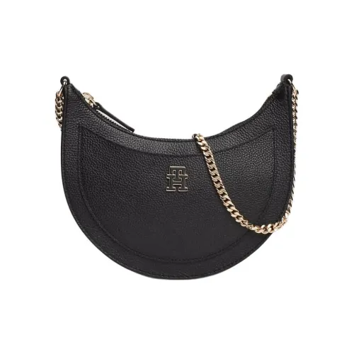 Tommy Hilfiger Кожа Плечевая сумка Женская Черная