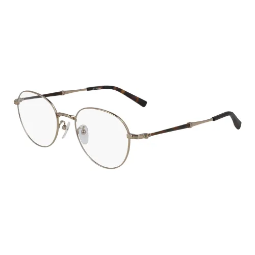 FERRAGAMO Титановый сплав Круглые Оправы для очков Унисекс