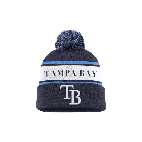 nike Акриловые шапки-бини унисекс морского синего цвета