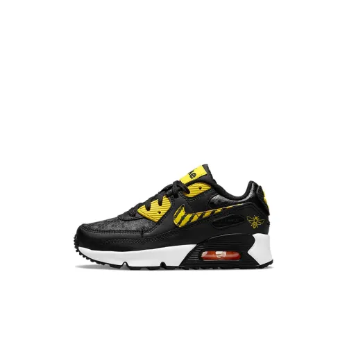 Nike Air Max 90 Kids Lifestyle Shoes Черный Желтый Детские 3-7 лет