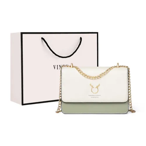 VINEY Коровья кожа с синтетической кожей сумка через плечо маленькая женская белая зеленая