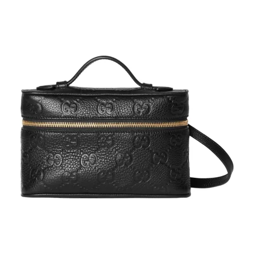 GUCCI GRAIN LEATHER Сумка через плечо Сумка Extra Mini Женская Черная