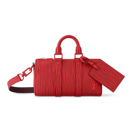 LOUIS VUITTON Парк SEO BO Коллаборация Keepall Коровья кожа Сумка через плечо Сумка Мужская Красная