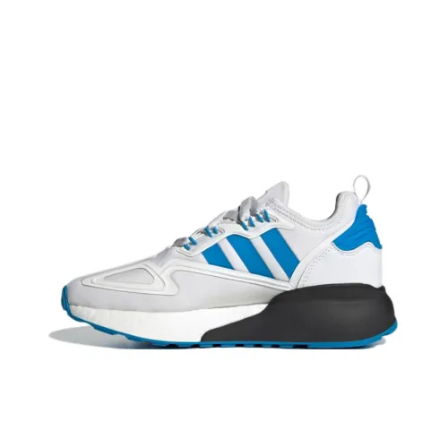 Adidas Originals ZX 2K Boost Star Wars J Slip Resistant Low Top Kids Lifestyle Shoes White Blue Black Teenagers