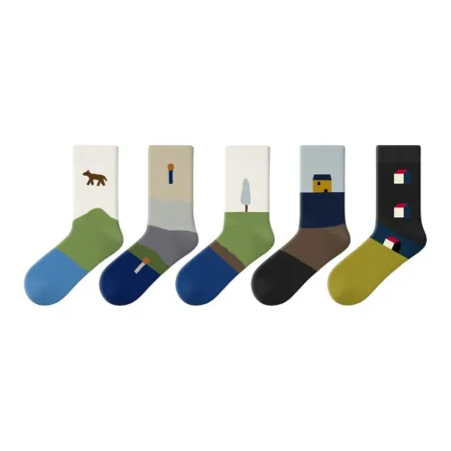 PRIMEET Носки Crew Унисекс упаковка из 5 пар