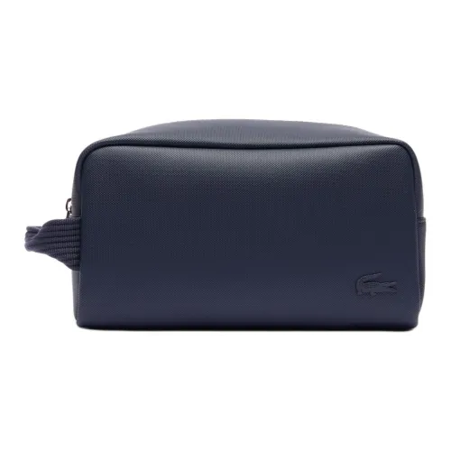 LACOSTE Полиуретан Туалетная сумка Мужская Синяя