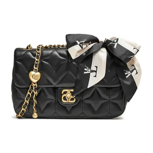 TATA Artificial Leather Crossbody Bag Женская Черный Экрю