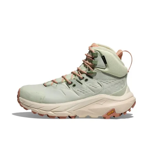 HOKA ONE ONE Kaha 2 Устойчивый к истиранию Водонепроницаемый Высокий Верх Походная обувь Унисекс Мятно-зеленый