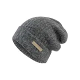 Кожаная этикетка - темно-серый