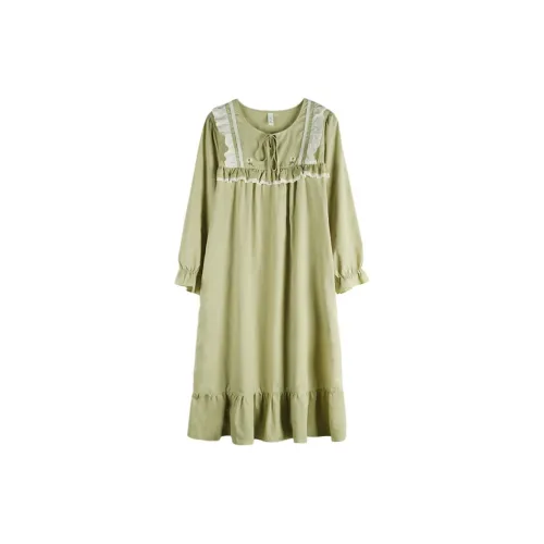 Xuan Liang Лаймово-зеленый Женские Ночные сорочки