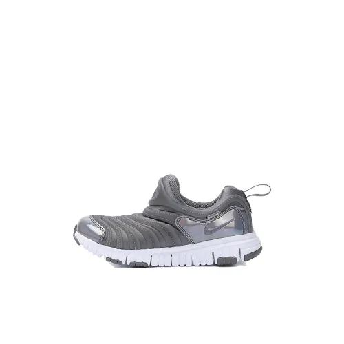 Nike Dynamo Free SE Амортизация Износостойкий Низкий Топ Спортивная Повседневная Обувь Серый Детский Возраст 3-7 Лет