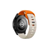 Официальное обновление - Спортивные силиконовые часы Полоска [Оранжевый с Starlight]