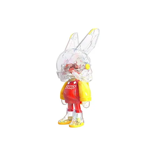ROBBi x PEKO Fujiya Collaboration ROBBI Collection Конфетный цвет Коробка 100% ROBBI Collection Модная игрушка Фигурка Прозрачный слепой бокс на карточке 100% 7 см
