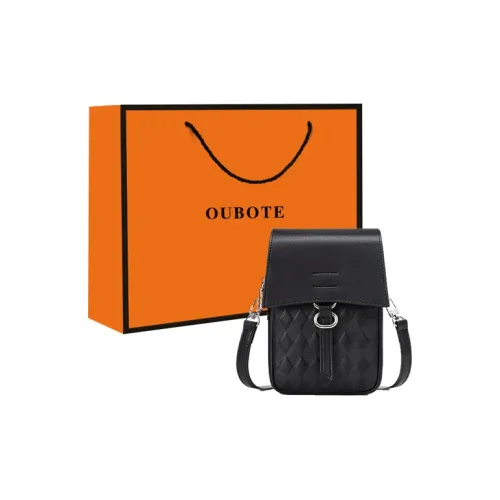 OUBOTE Чехол для телефона из коровьей кожи сумка через плечо женский черный