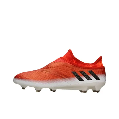 Adidas Messi FG Твердое покрытие противоскользящие устойчивые к истиранию футбольные бутсы мужские красный
