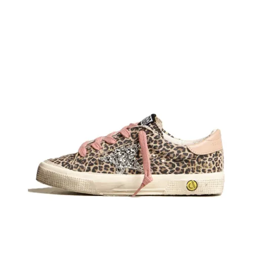 Golden Goose May Star Low Топ Kids Lifestyle Shoes Леопардовый принт Подростки