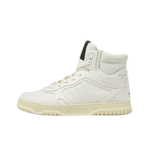 GUCCI RE Web High Топ Скейтборд Кроссовки Мужские Белые