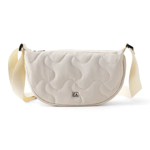 ELLE Active Ткань Полумесяц Сумка Сумка через плечо Стандартная Женская Экрю