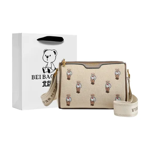 North Pack Холст Цилиндрическая Сумка Сумка через плечо Стандартная Женская Коричневый Черный