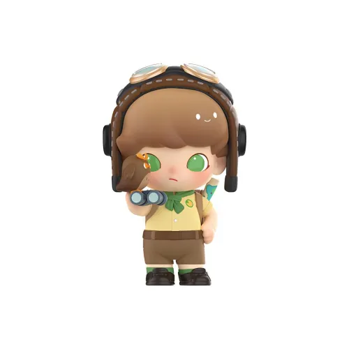 POP MART Dimoo Adventure Navigator Прозрачная коробка-сюрприз с карточкой 100% 7,5 см