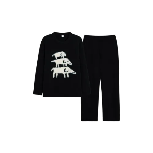 Sha Qian Пижамный комплект женский черный