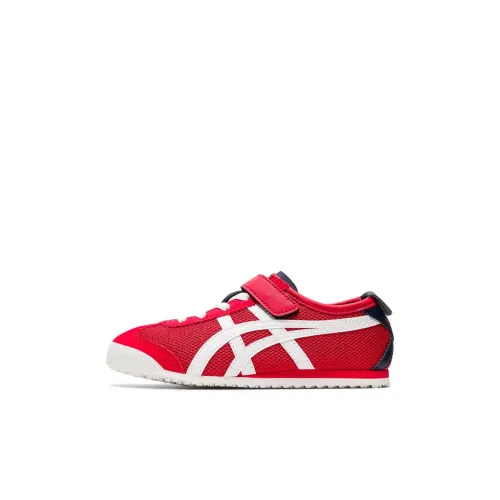 Onitsuka Tiger MEXICO 66 Ps Противоскользящий Устойчивый к истиранию Низкий Топ КIDS Лайфстайл Обувь Красный