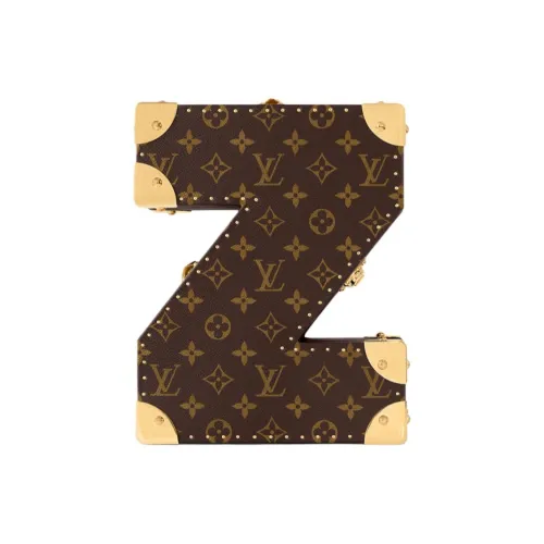 LOUIS VUITTON Металл Обернутые углы Твердый чехол Унисекс Коричневый