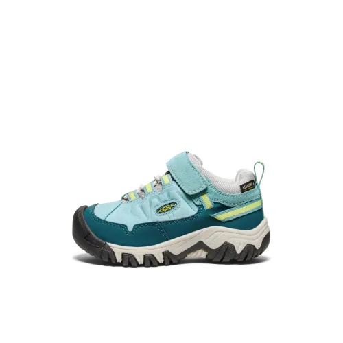 KEEN Targhee 4 Slip-Resistant Abrasion-Resistant Low Top Детская Туристическая Обувь Зеленая для Дети Возрастом 3-7 Лет