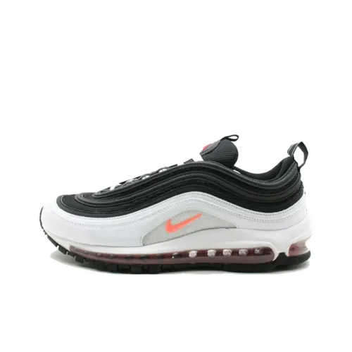 Nike Air Max 97 Low Беговые кроссовки Топ Унисекс Белый Черный Красный