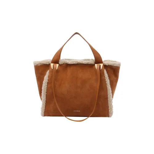 COCCINELLE Телячья кожа Сумка-тоут Сумка для покупок Сумка через плечо Сумка Женская Коричневая