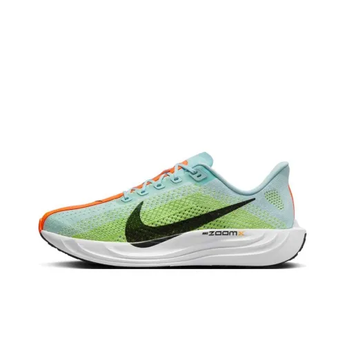Nike Pegasus Plus Slip-resistant Abrasion-resistant Low Top Беговые кроссовки Мужские Синий Зеленый