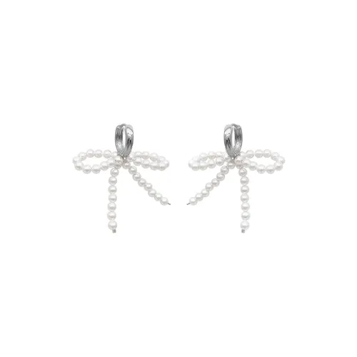 NATURALLYJOJO Искусственная жемчужина Серьги Женские Серебро Золото