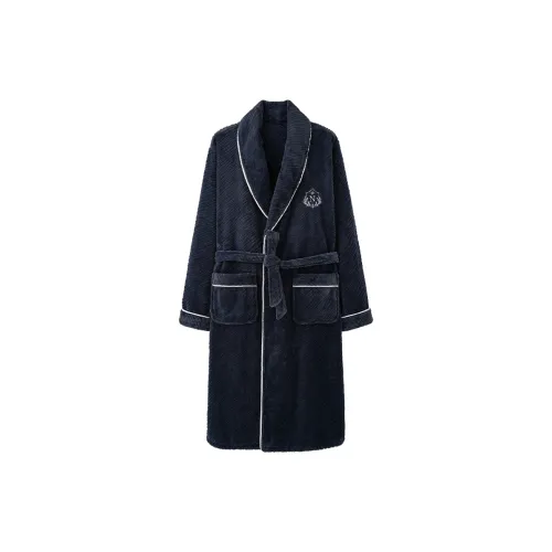 Mulong Family Sleep Robe Men's Blue
