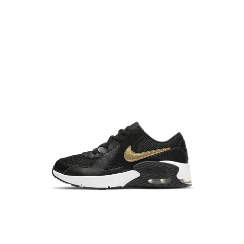 Nike Air Max Excee Abrasion Resistant Низкий Топ KIDS Lifestyle Shoes Черный Золотой Дети Возраст 3-7 лет