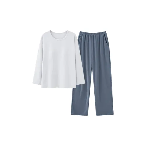 UAVAE Пижамный комплект Женский Экрю Серый