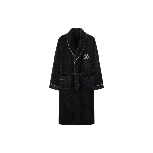 Mulong Family Sleep Robe Men's Black
