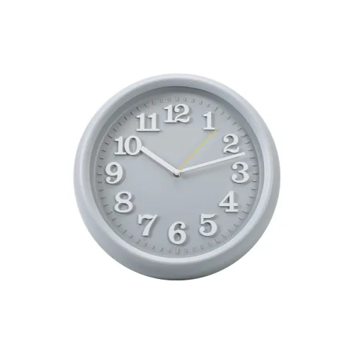 WEESHI Механизм с плавным ходом секундной стрелки 3D-эффект минималистский настенный часы унисекс серый