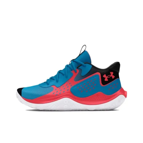 Under Armour Jet '23 Slip-Resistant Abrasion-Resistant Low-Top Баскетбольные Кроссовки Унисекс Синий Черный