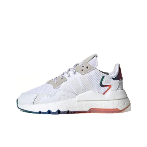 Adidas Originals Nite Jogger Амортизация Низкий Топ KIDS Лайфстайл Обувь Белый Коричневый