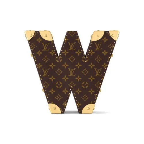 LOUIS VUITTON Металл Обернутые углы Твердый чехол Унисекс Коричневый