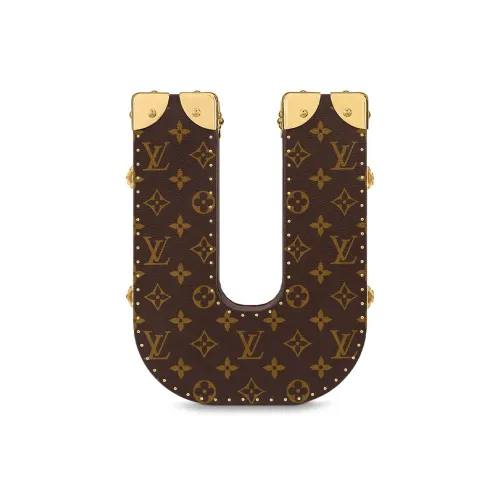 LOUIS VUITTON Основная часть Кожаная отделка Мягкая Коробка Твердый Чехол Унисекс Коричневый