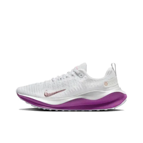 nike InfinityRN Series Slip-resistant Abrasion-resistant Breathable Low-Top Running Shoes Women's White Purple
