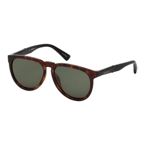 DIESEL Пластик Ацетат ОВАЛЬНЫЕ СОНЦЕЗАЩИТНЫЕ ГЛАЗАЛЬНЫЕ ЧЕРЕПАХОВЫЙ