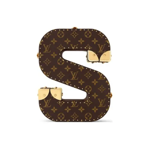 LOUIS VUITTON Металл Обернутые углы Твердый чехол Унисекс Коричневый