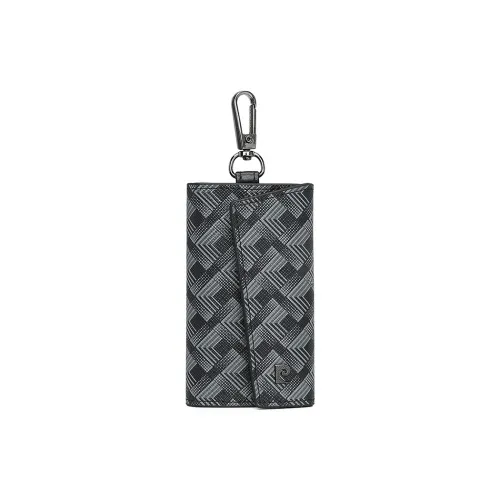 PIERRE CARDIN PVC Key Pouch Мужской Серый Черный