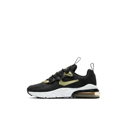 Nike Air Max 270 RT Low Топ Детские Лайфстайл Обувь Черный Золото Дети Возраст 3-7 Лет